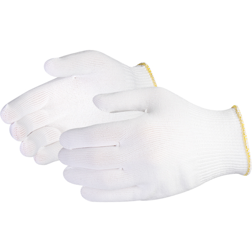 Sure Knit Filament Low-Lint String-Knit Glove, Nylon, Knit Wrist Cuff, Small Auto-Cam