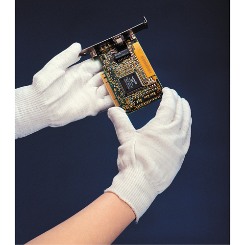 Sure Knit 13 Cut Low Lint Gloves, Nylon, Knit Wrist Cuff, Small Auto-Cam