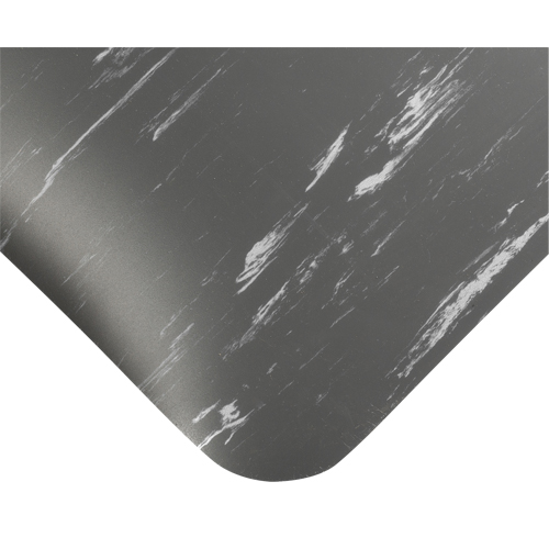 Tapis antimicrobiens Tile-Top Select no 494, Lisse, 4' x 10' x 1/2", Charbon, PVC Auto-Cam