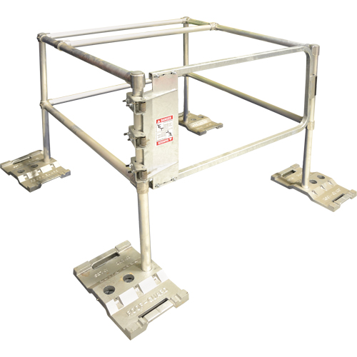 RoofGuard Classic System - Hatch Kit, Aluminum, 48" W x 48" L x 42" H Auto-Cam