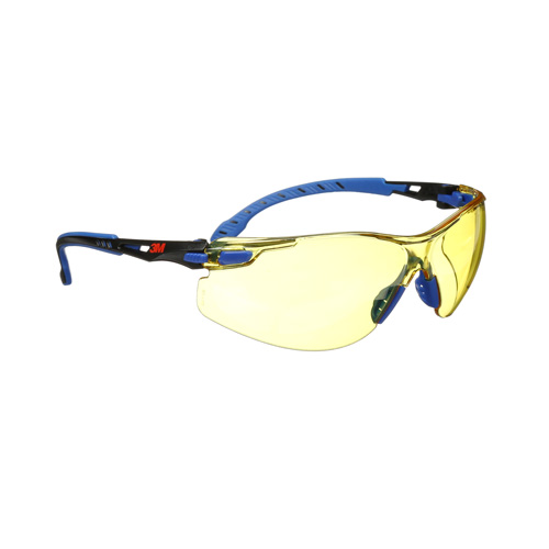 Solus Safety Glasses with Scotchgard Lenses, Amber Lens, Anti-Fog, Meets/Exceeds CSA Z94.3 Auto-Cam