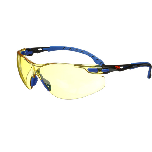Solus Safety Glasses with Scotchgard Lenses, Amber Lens, Anti-Fog, Meets/Exceeds CSA Z94.3 Auto-Cam