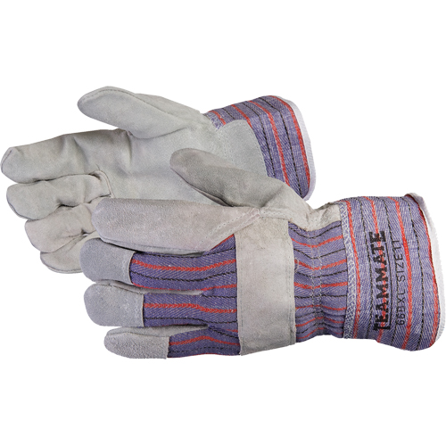 Endura&reg; Fitters Gloves, X-Large, Split Cowhide Palm Auto-Cam