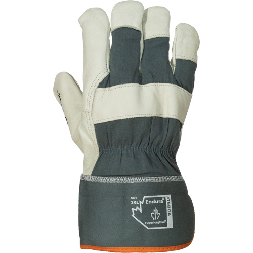 Endura&reg; Winter Fitters Gloves, Large, Grain Cowhide Palm, Boa Inner Lining Auto-Cam