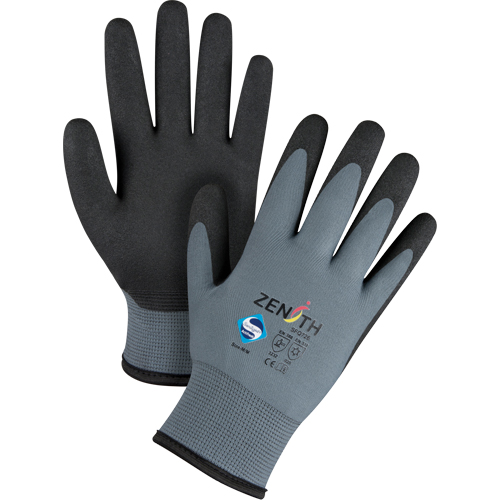 ZX-30° Premium Coated Gloves, 8/Medium, PVC Coating, 15 Gauge, Nylon Shell Auto-Cam