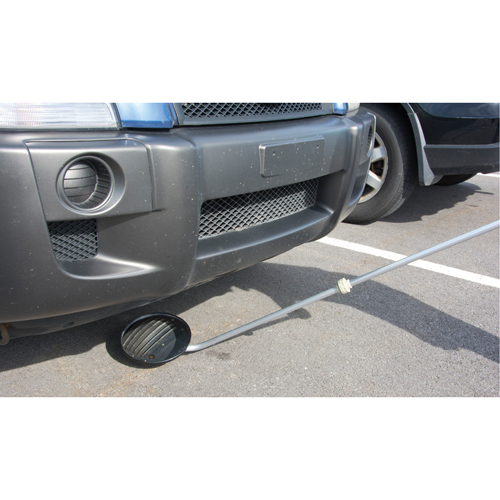 Inspection Mirror, 8.5" dia., Round, 47" Handle Auto-Cam