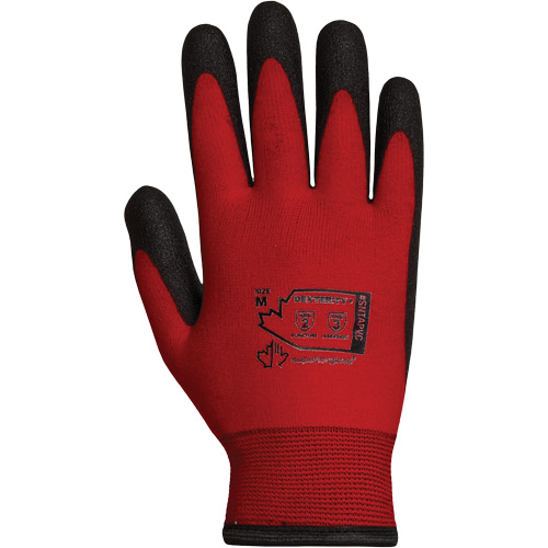 Gants doubl&eacute;s pour l'hiver Dexterity, 10/T-Grand, R&ecirc;vetement PVC, Calibre 15, Enveloppe en Nylon Auto-Cam