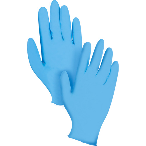 Gants jetables KeepKleen, T-Grand, Nitrile, 8 mils, Sans poudre, Bleu Auto-Cam