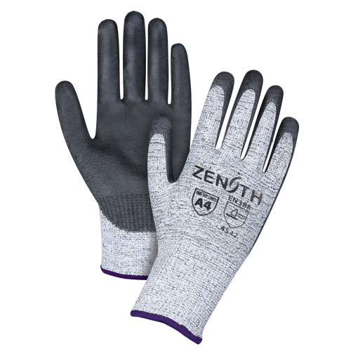 Seamless Stretch Cut-Resistant Gloves, Size 6/X-Small, 13 Gauge, Polyurethane Coated, HPPE Shell, ANSI/ISEA 105 Level 4/EN 388 Level 5 Auto-Cam
