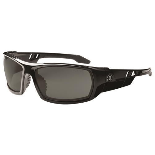 Skullerz&reg; Odin Safety Glasses, Grey/Smoke Lens, Anti-Scratch, ANSI Z87+/Meets/Exceeds CSA Z94.3 Auto-Cam