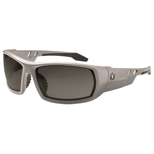 Lunettes de s&eacute;curit&eacute; Skullerz Odin, Lentille Grise/fum&eacute;e, Antibu&eacute;e/Anti-&eacute;gratignures, ANSI Z87+/R&eacute;pond ou surpasse la norme CSA Z94.3 Auto-Cam