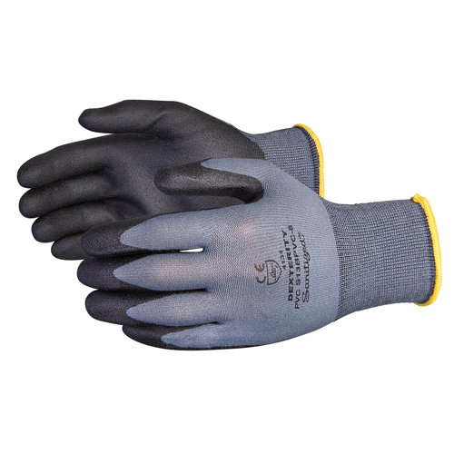Dexterity&reg; Coated Gloves, 11/2X-Large, PVC Coating, 13 Gauge, Nylon Shell Auto-Cam