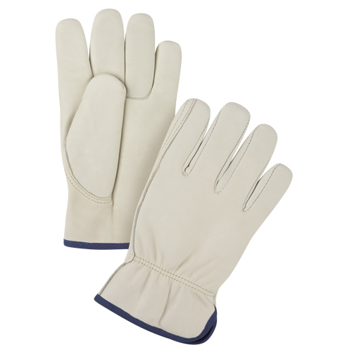 Premium Driver's Gloves, X-Large, Grain Cowhide Palm Auto-Cam