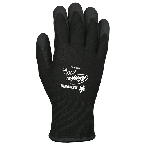 Gants N9690 Memphis Ninja Ice, 9/Grand, R&ecirc;vetement PVC, Calibre 15, Enveloppe en Acrylique/Tissu &eacute;ponge Auto-Cam