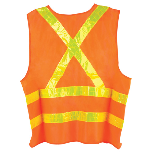 Veste de circulation Dynamic, Orange haute visibilit&eacute;, Grand, Polyester Auto-Cam