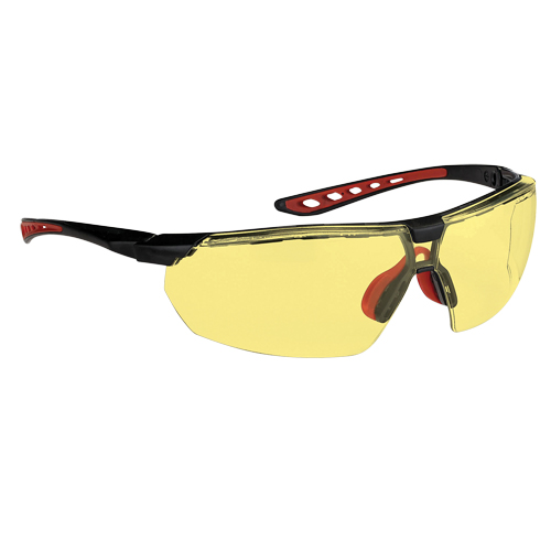 Dynamic Falcon Series Safety Glasses, Amber Lens, Anti-Fog, ANSI Z87+/Meets/Exceeds CSA Z94.3 Auto-Cam