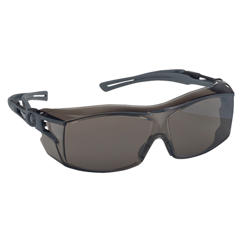 Dynamic OTG Extra Series Safety Glasses, Smoke Lens, Anti-Fog/Anti-Scratch, ANSI Z87+/Meets/Exceeds CSA Z94.3 Auto-Cam