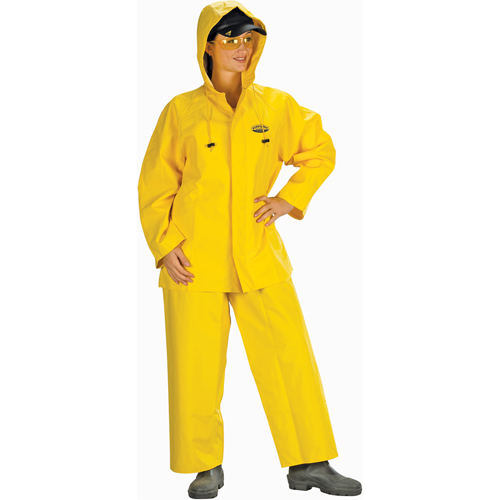 Hurricane Flame Retardant/Oil Resistant Rain Suits - Rainsuits, 4X-Large, Yellow Auto-Cam
