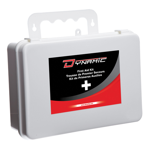 Trousse de premiers soins pour bureau Dynamic, Dispositif m&eacute;dical Classe 1, Boîte en plastique Auto-Cam