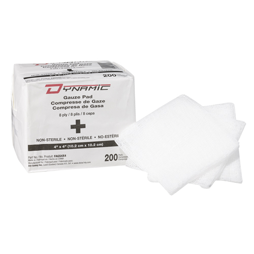 &eacute;ponge de gaze Dynamic, Tampon, 4" lo x 4" la, Dispositif m&eacute;dical Classe 1 Auto-Cam