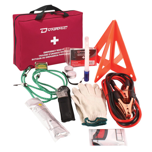 Dynamic S.O.S. Emergency Road Side Kit, Class 1 Medical Device, Nylon Bag Auto-Cam