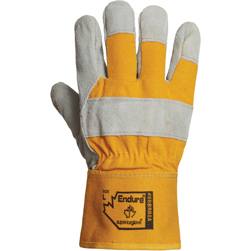 Endura&reg; Winter Fitters Glove, Large, Split Leather Palm, Boa Inner Lining Auto-Cam