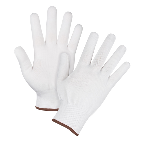 Seamless String Knit Gloves, Polyester, 15 Gauge, Men's Auto-Cam