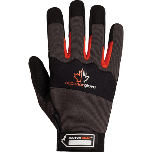 Clutch Gear&reg; Mechanic's Gloves, Synthetic Palm, Size Small Auto-Cam
