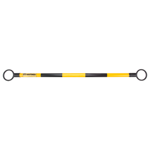 Barre t&eacute;lescopique pour barricade, Longueur d&eacute;ploy&eacute;e de 85", Noir/Jaune Auto-Cam
