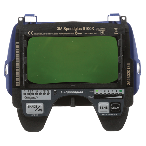 Speedglas Auto-Darkening Filter 9100X, 4-2/10"W x 2-1/10" H Viewing Area, For Use With Series 9100 Auto-Cam
