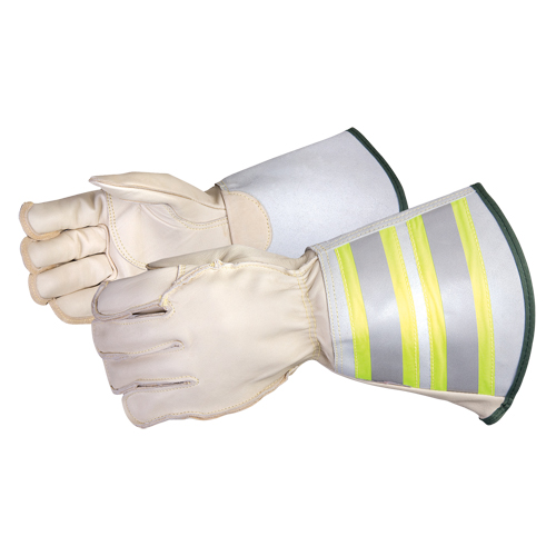 Gants de monteur de lignes de luxe Endura, Grand, Paume en Cuir de cheval Auto-Cam