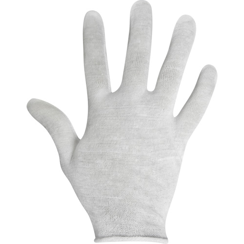 Inspection Gloves, Cotton, Unhemmed Cuff, X-Large Auto-Cam