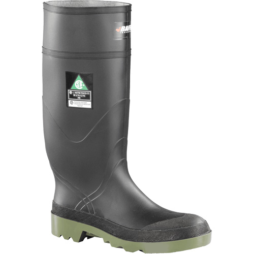 Petrolia Boots, Rubber, Steel Toe, Size 7 Auto-Cam
