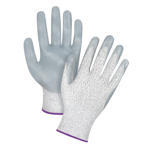High-Performance Cut-Resistant Gloves, Size 6/X-Small, 13 Gauge, Nitrile Coated, HPPE Shell, ANSI/ISEA 105 Level 4/EN 388 Level 5 Auto-Cam