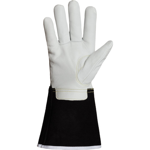 Endura&reg; 399GKGL5 Welding Gloves, Grain Goatskin, Size Medium Auto-Cam