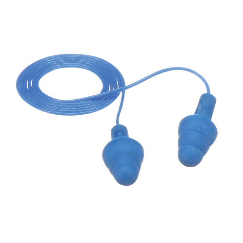 E-A-R UltraFit Metal-Detectable Earplugs, Corded, Regular, Bulk - Polybag, 25 NRR dB Auto-Cam