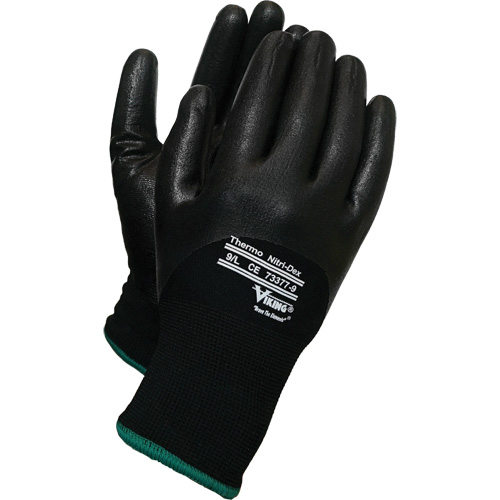 Thermo Nitri-Dex Gloves, 8/Medium, Nitrile Coating, 15 Gauge, Nylon Shell Auto-Cam