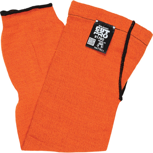 Memphis&reg; Sleeves With Thumb Hole, Kevlar&reg;, 18", ASTM ANSI Level A5, Orange Auto-Cam