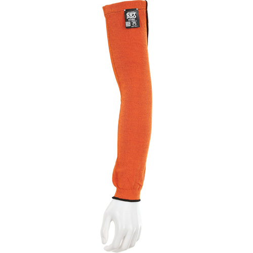 Memphis&reg; Sleeves With Thumb Hole, Kevlar&reg;, 18", ASTM ANSI Level A5, Orange Auto-Cam