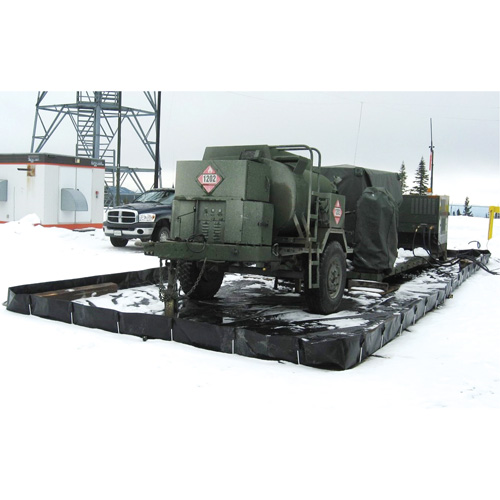 Insta-Berm L-Rod, 748 US gal. Capacity, 10' W x 10' L x 12" H, L-Bracket Auto-Cam