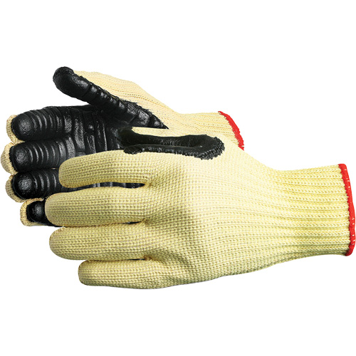 Gants amortisseurs de vibrations Vibrastop, Taille Grand, Paume Synth&eacute;tique Auto-Cam