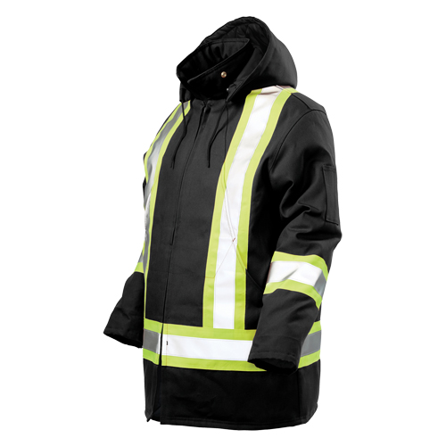 Safety Parka, Black, Large Auto-Cam