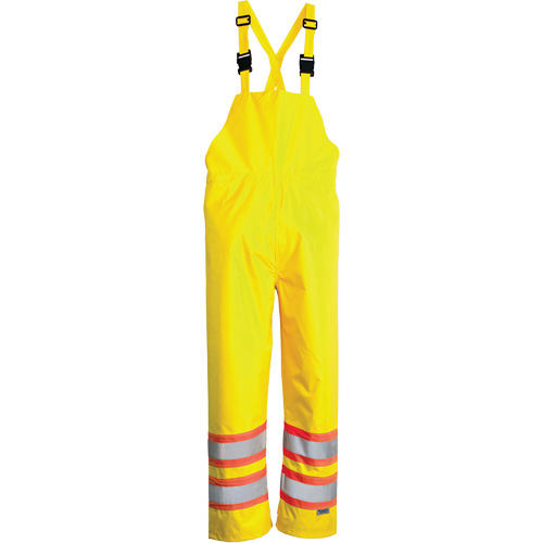 Salopette Open Road, Polyester, Petit, Jaune lime haute visibilit&eacute; Auto-Cam