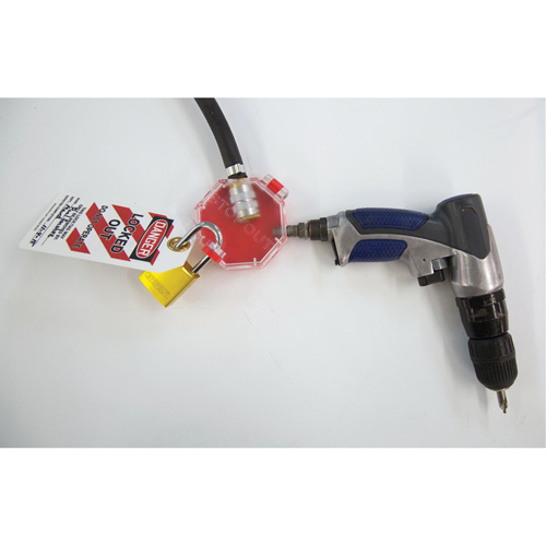 Dispositif de verrouillage polyvalent pour &eacute;quipement pneumatique Stopout Auto-Cam