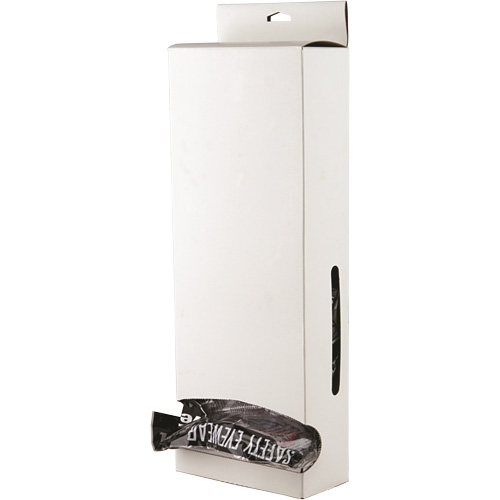 Lunettes de s&eacute;curit&eacute; s&eacute;rie 1400 Veratti Tuff Spec avec boîte distributrice blanche, Lentille Transparent, ANSI Z87+/R&eacute;pond ou surpasse la norme CSA Z94.3 Auto-Cam