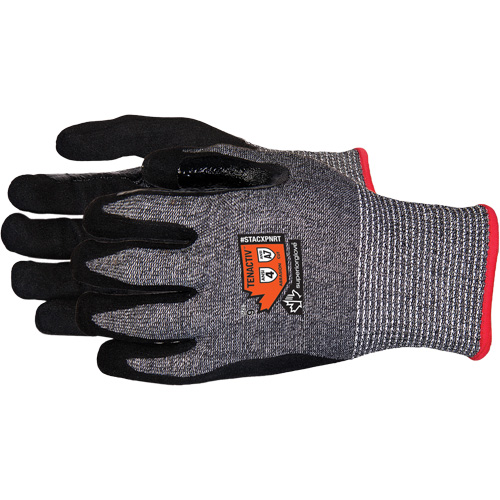 Gants en tricot de composite r&eacute;sistant aux coupures, Taille 6/T-petit, Calibre 13, Rev&ecirc;tement Mousse de nitrile, Enveloppe en Acier inoxydable/PEHP/TenActiv, ASTM ANSI niveau A7 Auto-Cam