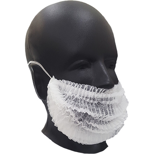 Beard Covers, Polypropylene, White Auto-Cam