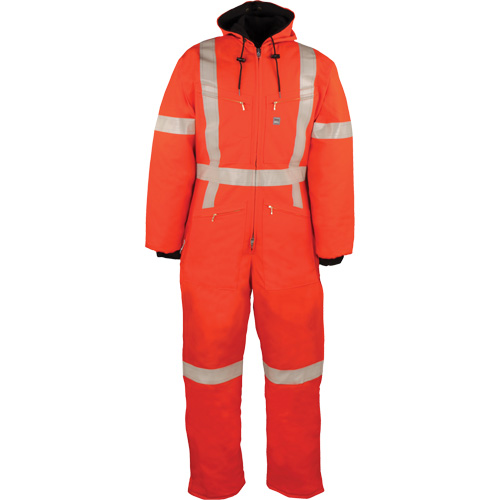 Reflective Insulated Coveralls, 2X-Large, Orange Auto-Cam