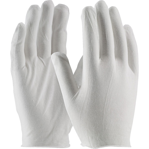 Inspection Gloves, Cotton, Unhemmed Cuff, One Size Auto-Cam