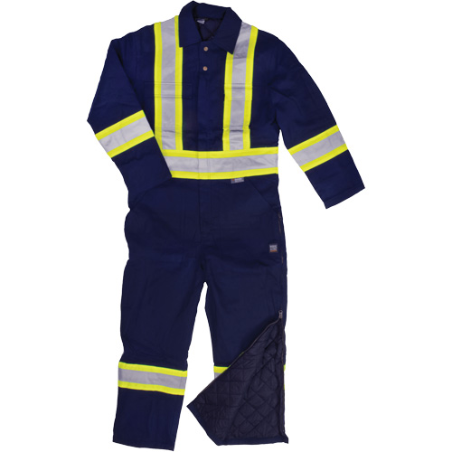 Reflective Duck Coveralls, Small, Navy Blue Auto-Cam